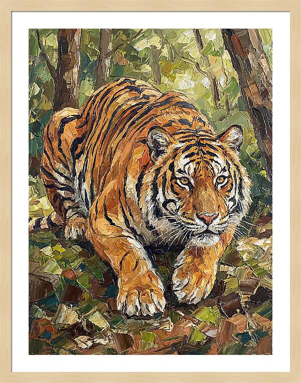Bengal Tiger In Lush Greenery
