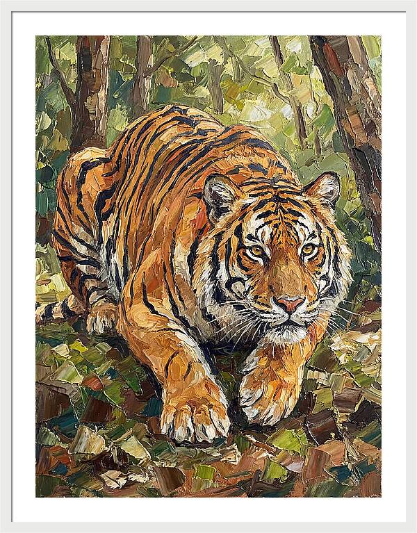 Bengal Tiger In Lush Greenery