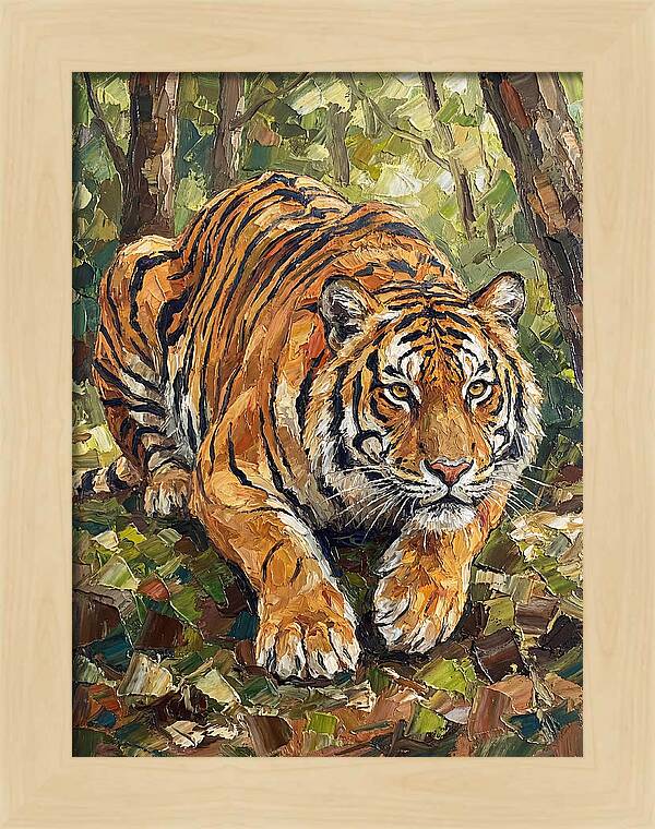 Bengal Tiger In Lush Greenery