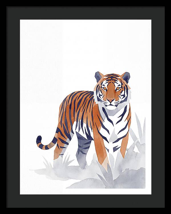 Bengal Tiger In Minimalist Style