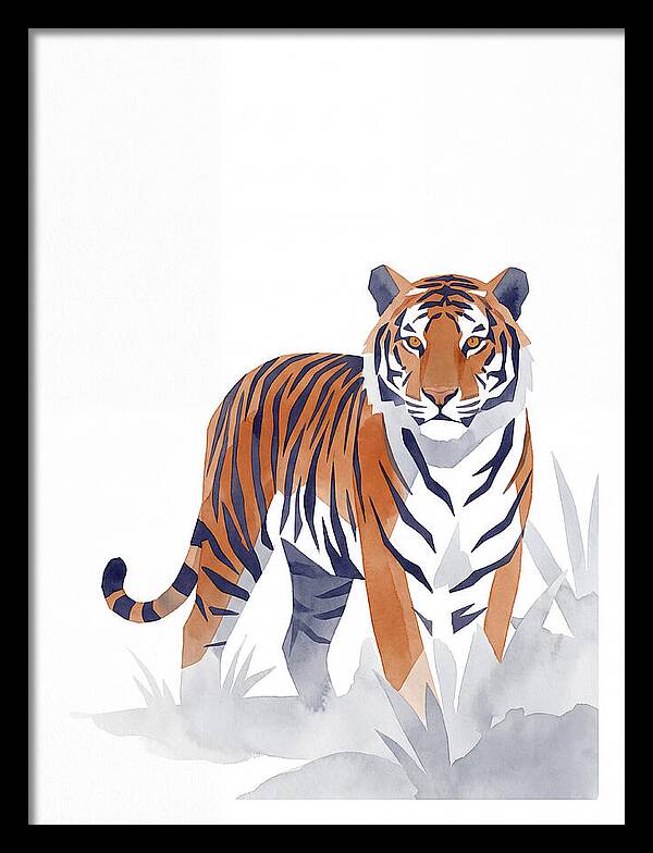 Bengal Tiger In Minimalist Style