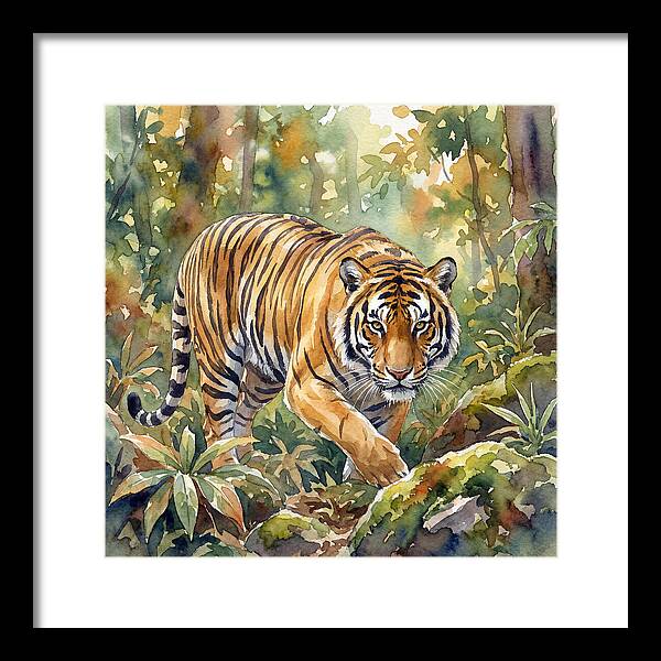Bengal Tiger In Watercolor
