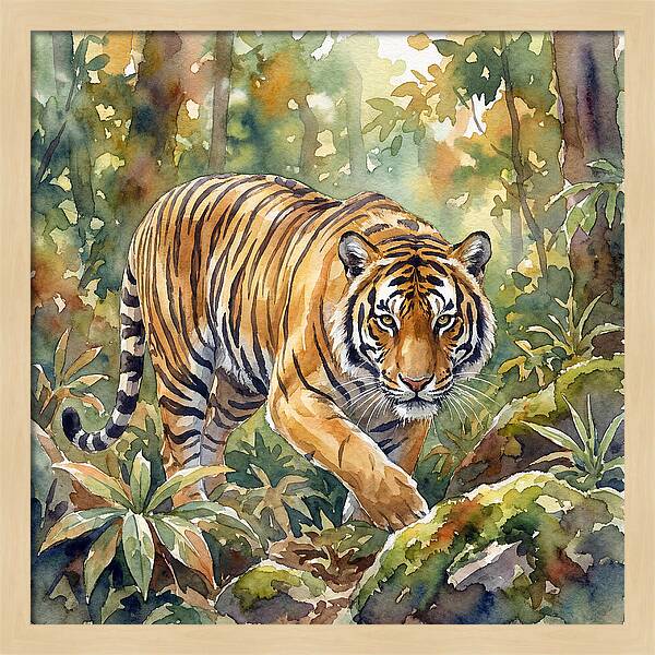 Bengal Tiger In Watercolor