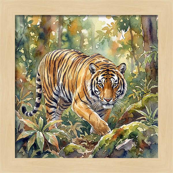 Bengal Tiger In Watercolor