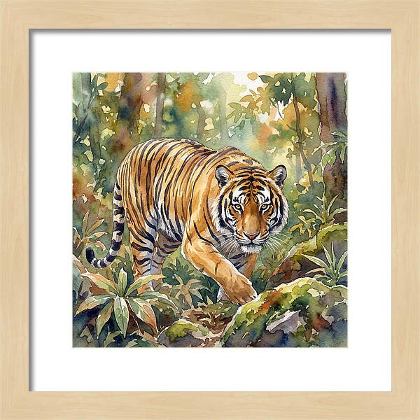 Bengal Tiger In Watercolor