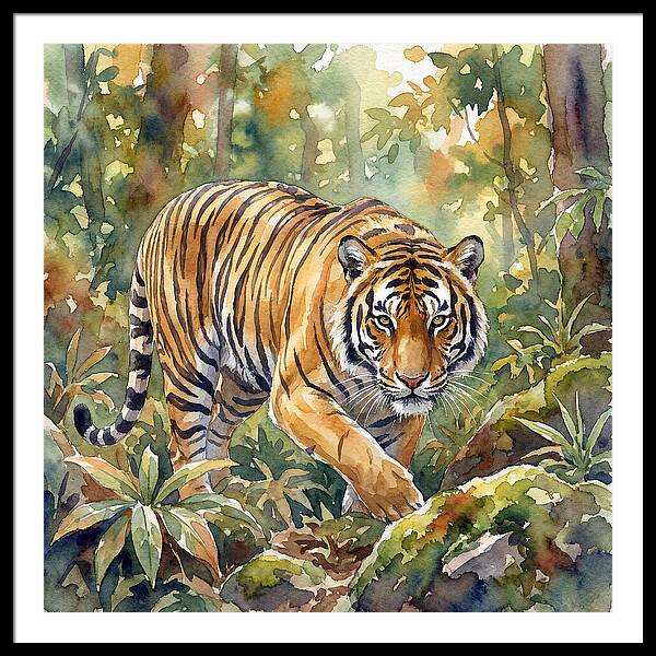 Bengal Tiger In Watercolor