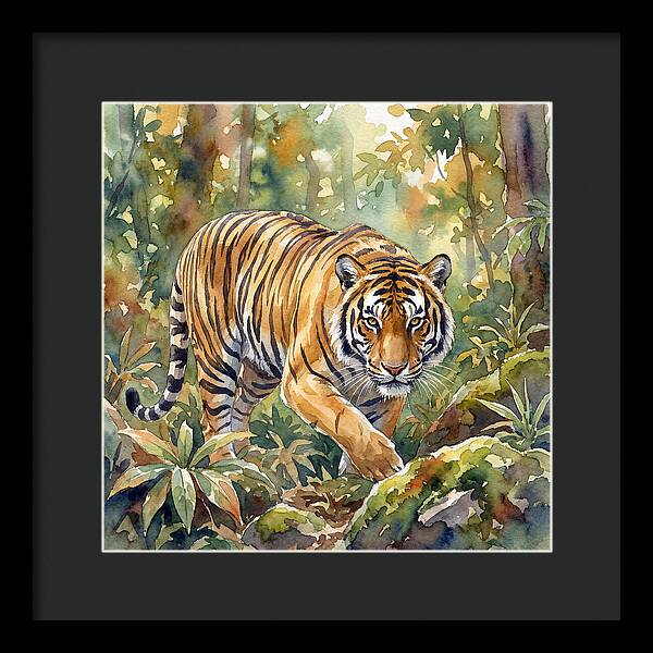 Bengal Tiger In Watercolor