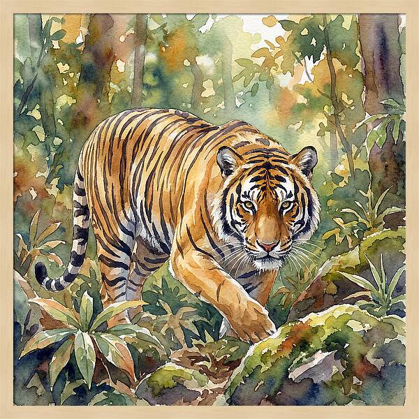 Bengal Tiger In Watercolor
