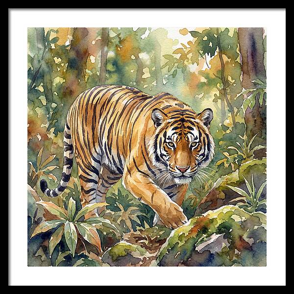 Bengal Tiger In Watercolor