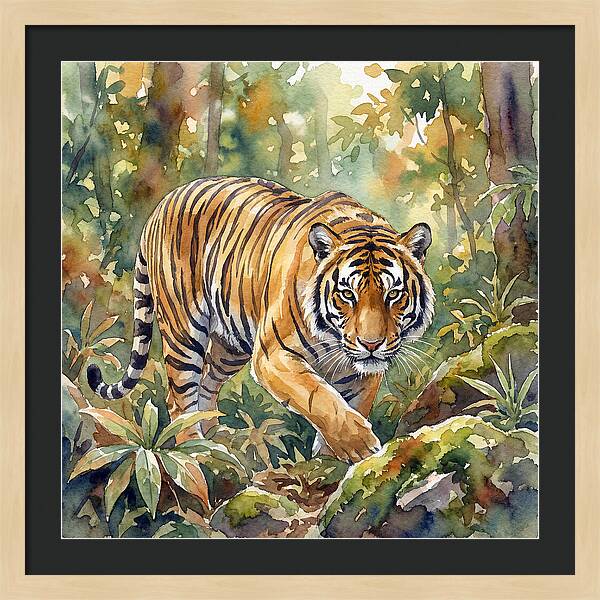 Bengal Tiger In Watercolor