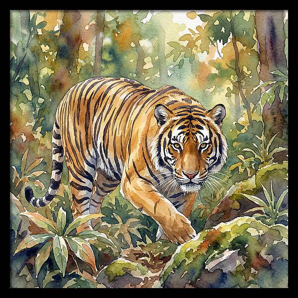 Bengal Tiger In Watercolor