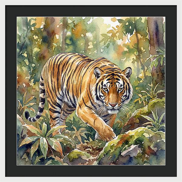 Bengal Tiger In Watercolor