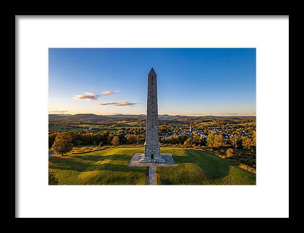 Bennington Battle Monument At Dusk