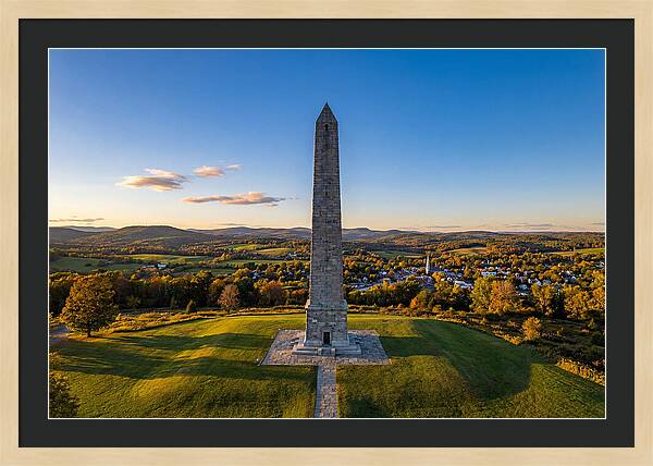 Bennington Battle Monument At Dusk