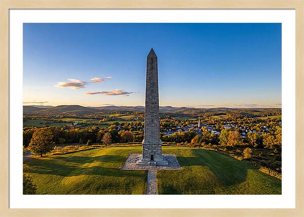 Bennington Battle Monument At Dusk