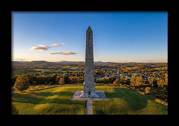 Bennington Battle Monument At Dusk