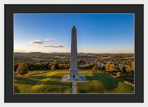 Bennington Battle Monument At Dusk