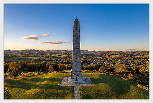 Bennington Battle Monument At Dusk