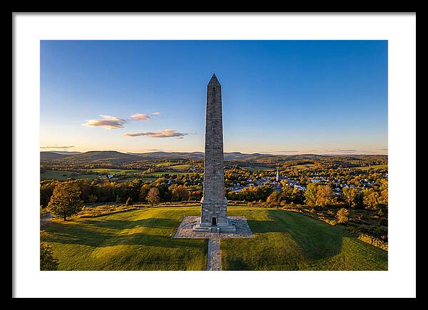 Bennington Battle Monument At Dusk