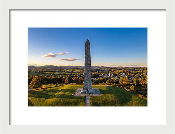 Bennington Battle Monument At Dusk