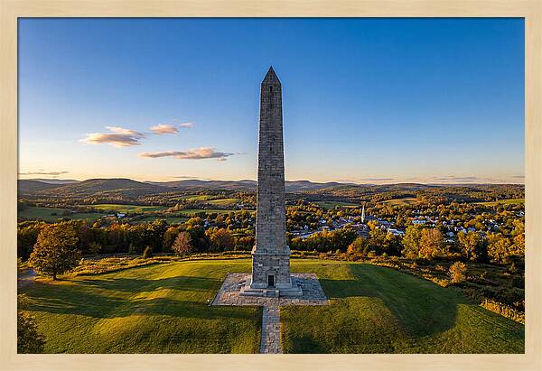 Bennington Battle Monument At Dusk