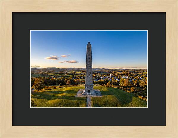 Bennington Battle Monument At Dusk