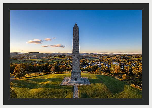 Bennington Battle Monument At Dusk