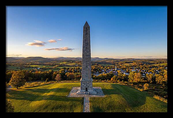 Bennington Battle Monument At Dusk