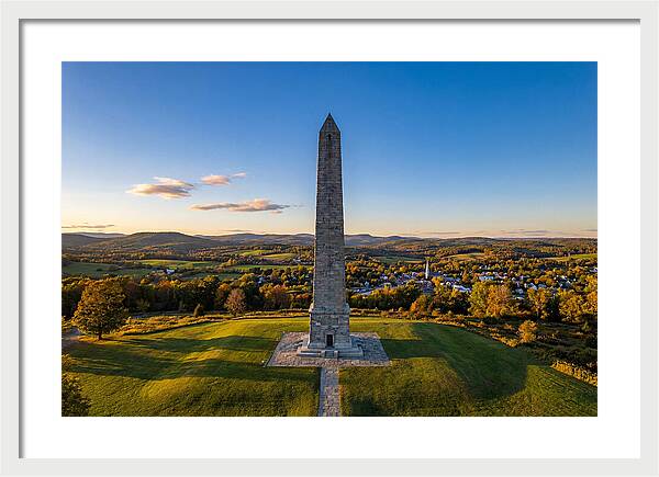 Bennington Battle Monument At Dusk