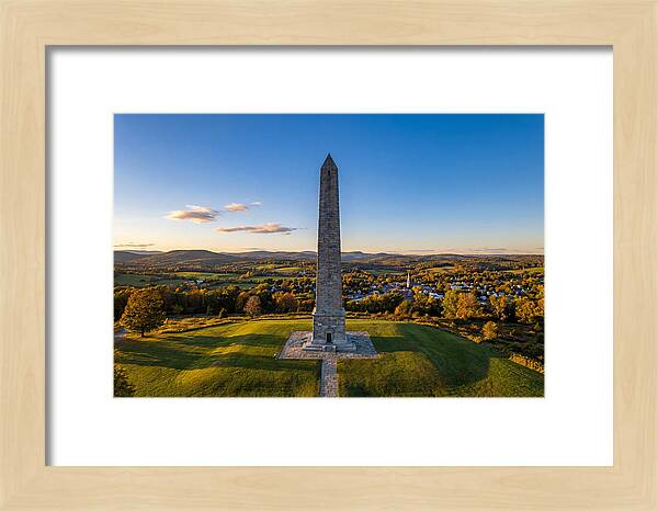 Bennington Battle Monument At Dusk