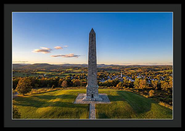 Bennington Battle Monument At Dusk
