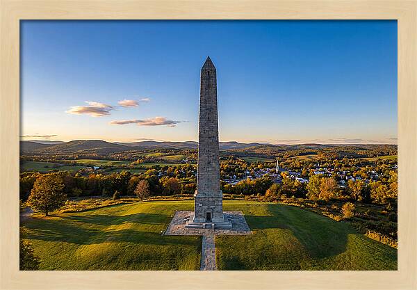 Bennington Battle Monument At Dusk