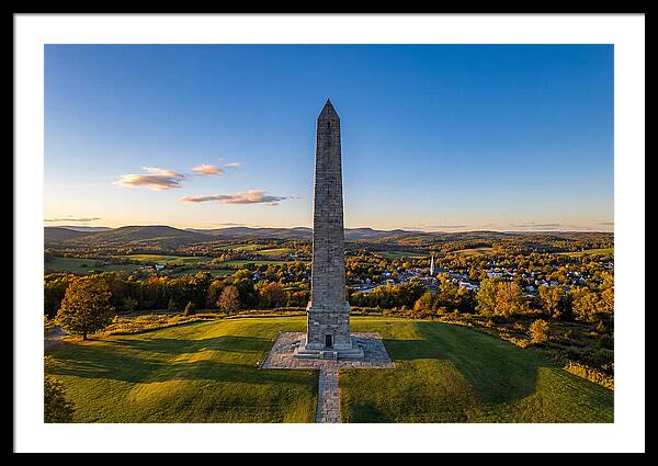 Bennington Battle Monument At Dusk