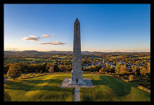 Bennington Battle Monument At Dusk
