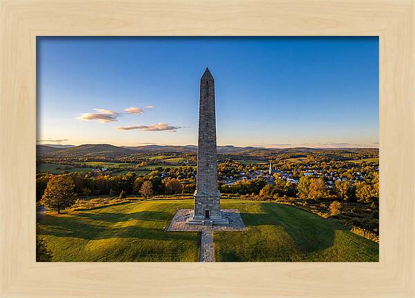 Bennington Battle Monument At Dusk