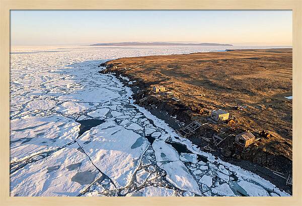 Bering Sea Coast At Golden Hour