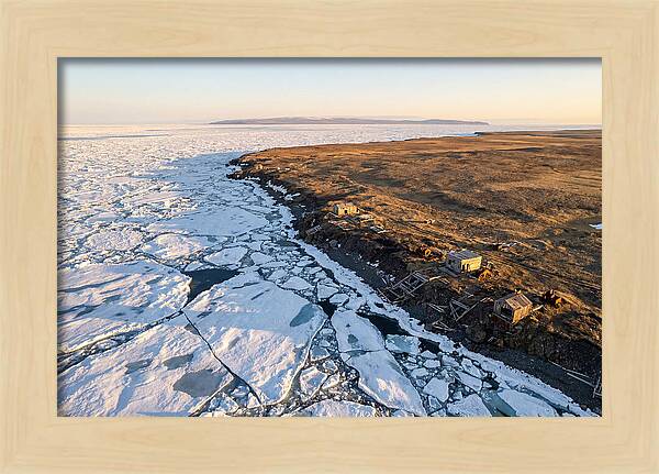Bering Sea Coast At Golden Hour
