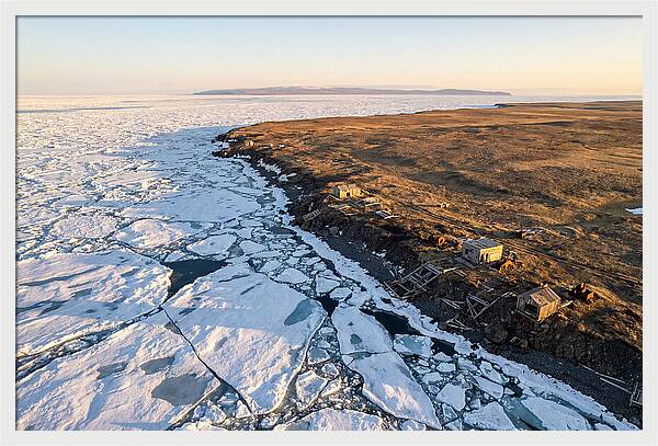 Bering Sea Coast At Golden Hour