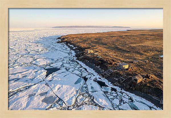 Bering Sea Coast At Golden Hour