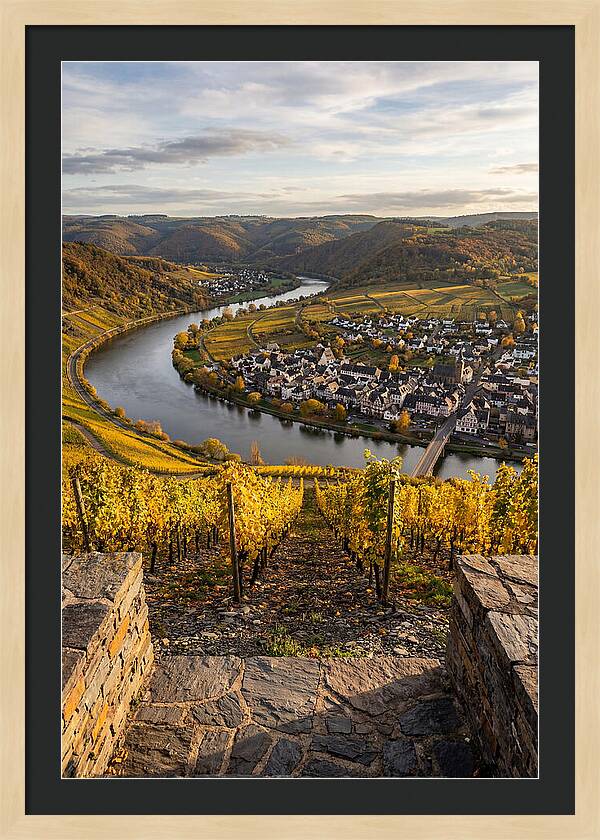Bernkastel Kues Above Mosel Valley
