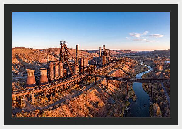 Bethlehem Steel Stacks At Dusk