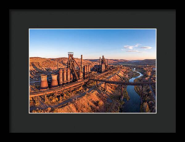 Bethlehem Steel Stacks At Dusk