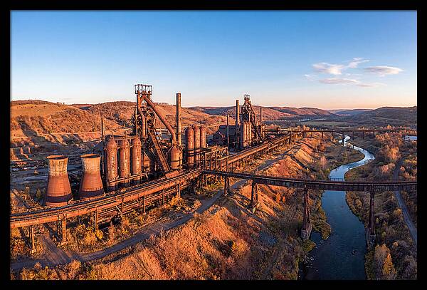 Bethlehem Steel Stacks At Dusk