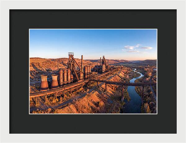 Bethlehem Steel Stacks At Dusk