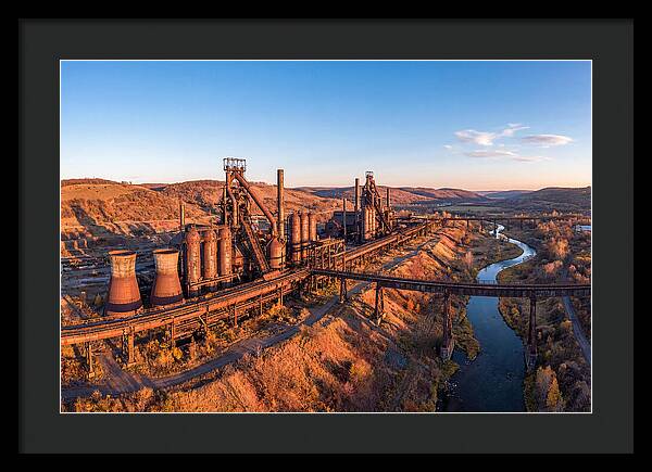 Bethlehem Steel Stacks At Dusk