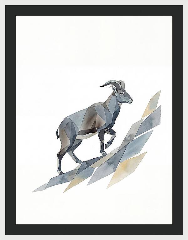 Bharal In Geometric Elegance