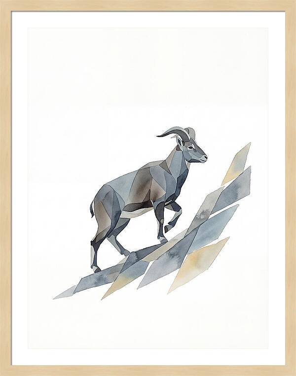 Bharal In Geometric Elegance