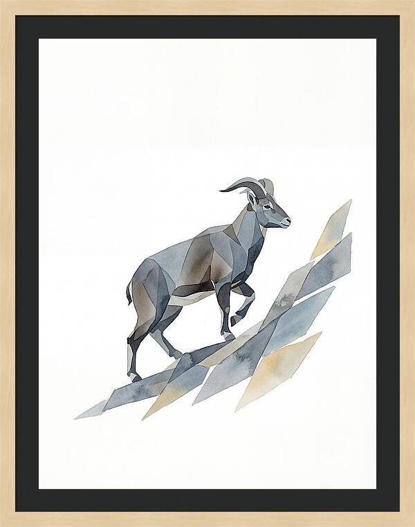 Bharal In Geometric Elegance