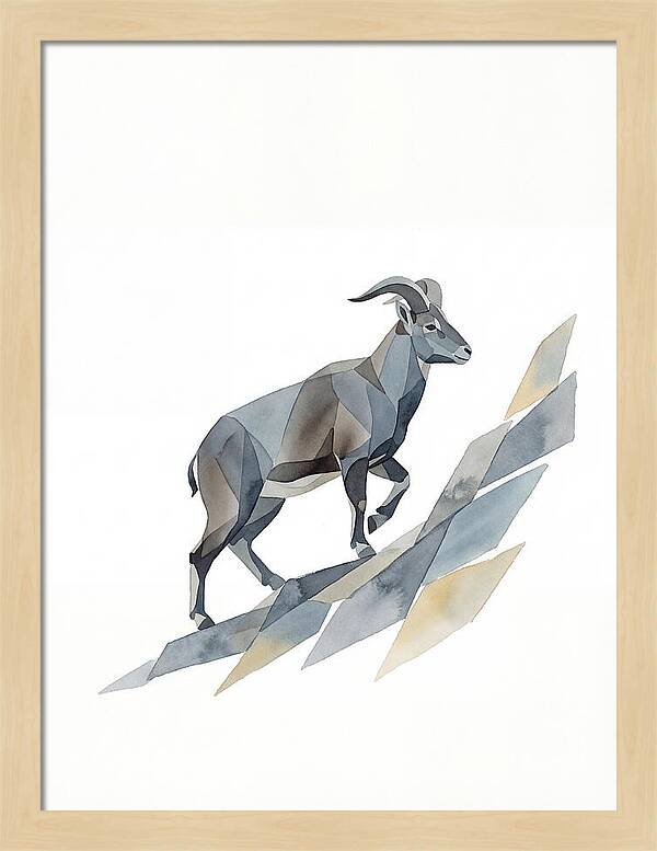 Bharal In Geometric Elegance