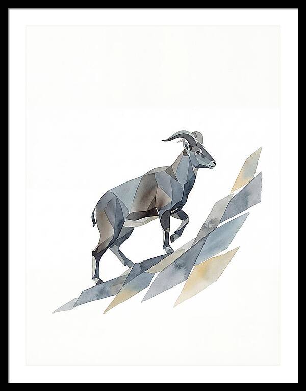 Bharal In Geometric Elegance
